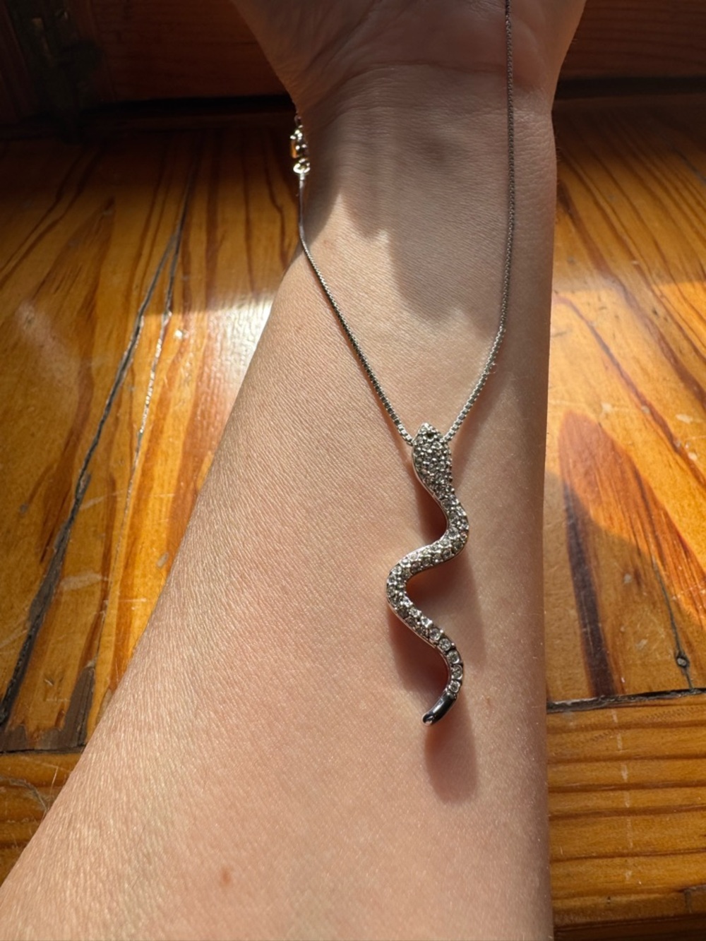 Swarovski Eve Snake Pendant Necklace